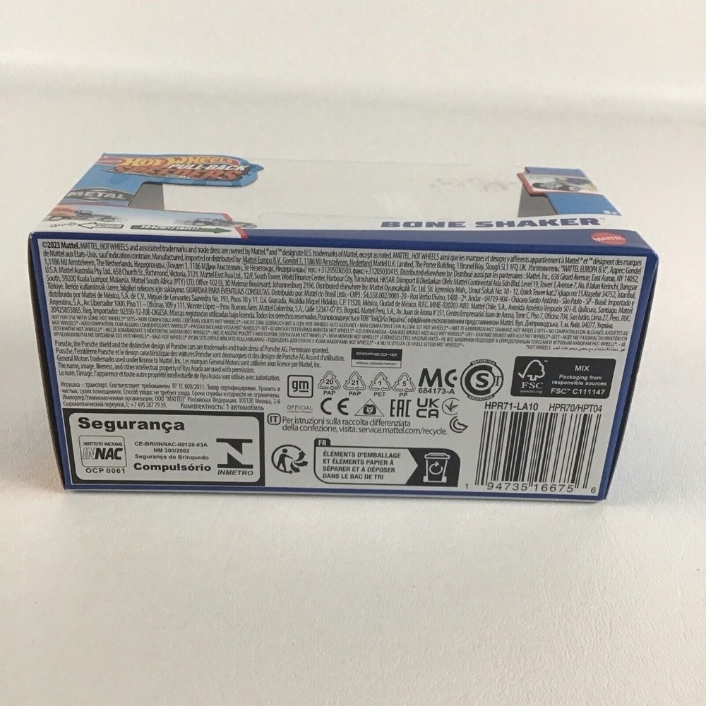 Hot Wheels Pull Back Speeders Bone Shaker Die Cast 1:43 Vehicle New Mattel - Picture 6 of 6